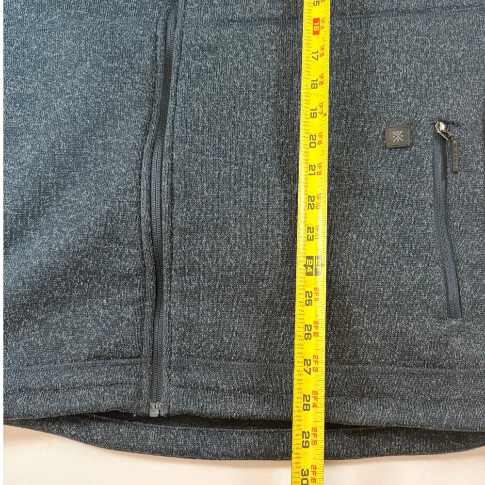 Roark‎ Roadrunner Jacket Men L Gray Full Zip Hooded Fleece Lined Performance - Picture 7 of 8